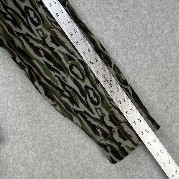 Vintage 80s Woolrich Wool Button Up Shirt Mens Small Tree Bark Camo Made In USA - Picture 5 of 13